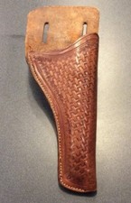 VINTAGE COLT SAA MAKER MARKED S. B. DYER TULIA, TEXAS WESTERN HOLSTER
