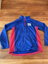 New York Giants 1/4-zip Sweatshirt Kids Youth size Medium 10/12 see Description