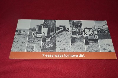 John Deere 7 Easy Ways To Move Dirt Dealer's Mailer Brochure RPMD 