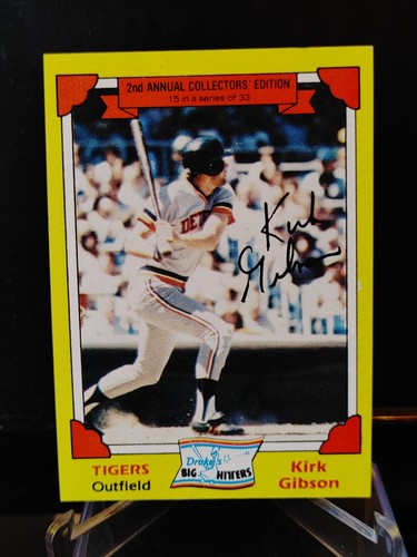 Kirk Gibson 1982 Topps Drake's BIg Hitters #15 - Detroit Tigers
