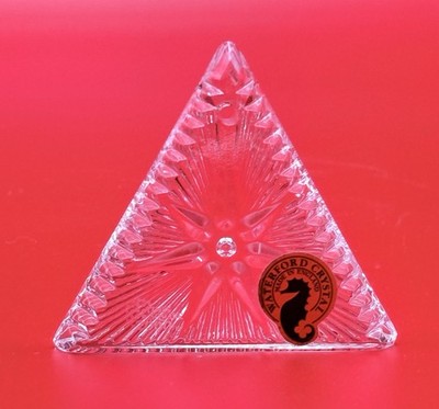 Waterford Star of Hope Pyramid Prism Faceted Flat Exec. Desk Décor 2.75  Ireland