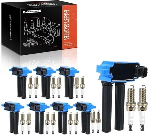 8 Ignition Coils & 16 Iridium Spark Plugs for Dodge Ram Jeep Chrysler 5.7L V8