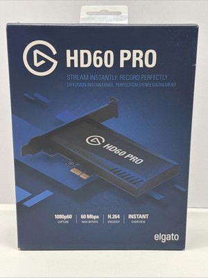Elgato HD60 Pro PCIe HDMI Video Capture Card 1080P 60FPS Streaming Gaming CIB