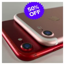 Apple iPhone 7 Black/Red -32GB 128GB- Unlocked At&t T-Mobile 4G