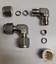  2 Swagelok, 316 90 Elbow Fitting, 1/4" x 1/4" Tube Stainless