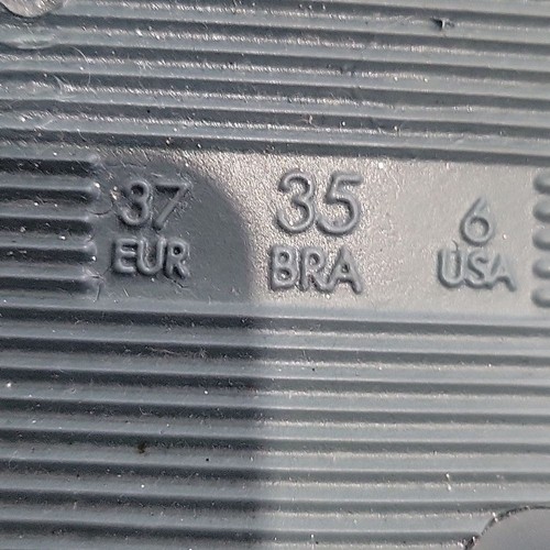 Ipanema Brazilian Gray and Silver Women's Flip Flops Size 6 - Picture 5 of 7