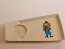 1970s McDonald's Officer Big Mac Happy Meal Drink Holder Serving Tray Plate