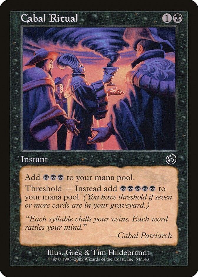 MTG Cabal Ritual Torment Magic the Gathering