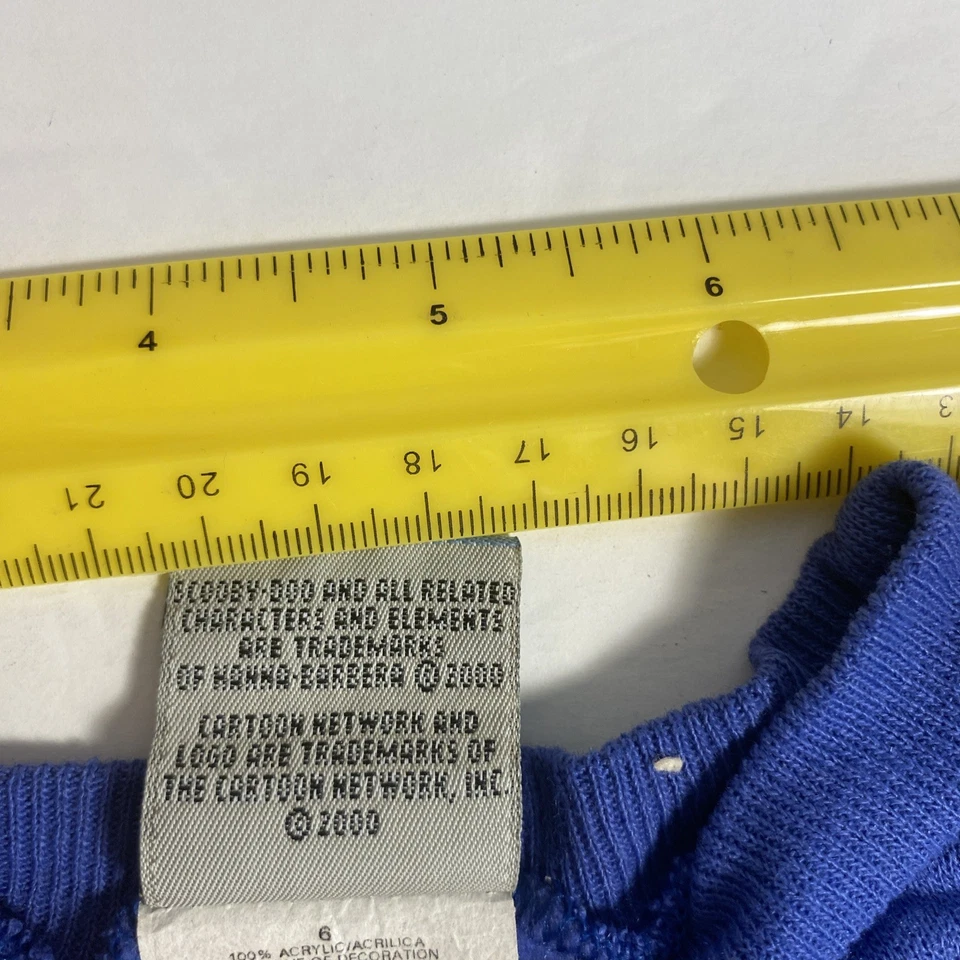 Vintage Cartoon Network Scooby-Doo Wear R U Boys SZ 6 Graphic Sweatshirt Y2K - Image 3 of 4