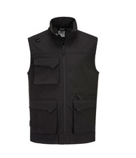 Image of PORTWEST KX3 Softshell Bodywarmer Waterproof Breathable Safety Work Gilet KX363