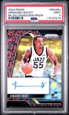 2024 PANINI PRIZM ROOKIE SIGNATURES SNAKESKIN PRIZM ARMANDO BACOT 10/15 PSA 9