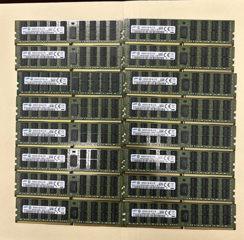 Lot of 16 Samsung 16GB DDR4 2133MHz ECC RDIMM M393A2G40DB0-CPB0Q – Tested
