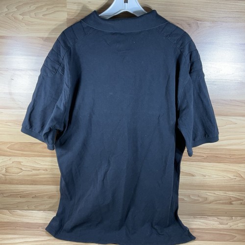 Polo Ralph Lauren Camisa Negra Manga Corta Bordada P Almohadillas para el Hombro XL ALTO - Imagen 10 de 17