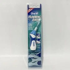 Oral-B Hummingbird Power Flosser Kit Set - 3 Flossers 5 Picks - 2003 NEW Sealed