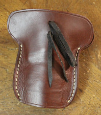 Classic Old West Styles Maker El Paso Texas Brown Leather Pistol Holster