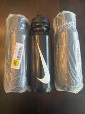 Lot of 3: Nike 32oz Black/Black/White Water Bottle Plastic