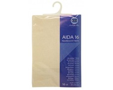 RTO prepacked Aida Cross stitch fabric ECRU 16 count, 15.5'' x 17.5''. 39cm x 45