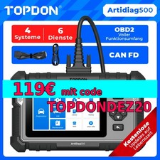 TOPDON ArtiDiag500 2.0 KFZ OBD2 Diagnosegerät Scanner Deutsch 6Services 4System