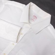Brooks Brothers Dress Shirt Mens 16 33 French Cuff Long Sleeve Button-Up White