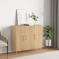Sideboard Sonoma-Eiche Nachbildung 90X34X80 Cm Holzwerkstoff