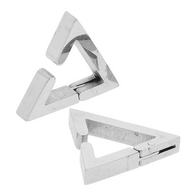 Dreieckige Ohrringe, geometrische Huggie-Creolen, klobige Creolen, dreieckige
