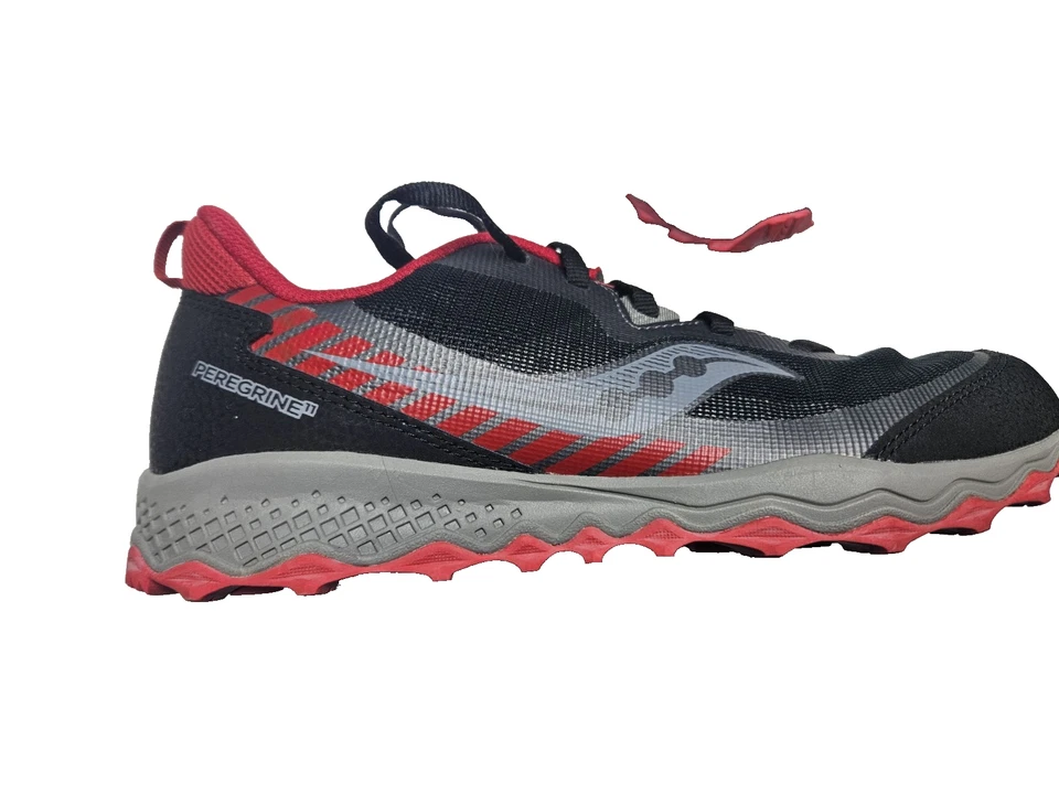 Zapatillas deportivas Saucony Peregrine negras/rojas talla 6,5 M Trail Running NUEVAS No B Foto 4 de 4