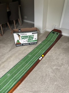 Dustin Johnson golf putting training aid hardly used
