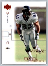 💎2001 Upper Deck Pros & Prospects Football #7 Shannon Sharpe - Ravens💎