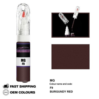 FÜR MG BURGUNDY RED F9 Touch Up Lackstift Pinsel Fix Kit Kratzer Chip Set