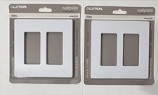 Lutron Clara CW-2-WH Claro 2-Gang Wall Plate Gloss White Double Wallplate USA