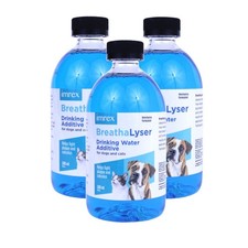 3PACK Breathalyser Water Additive 1500 mL  Pet Breath Freshener and Dental...