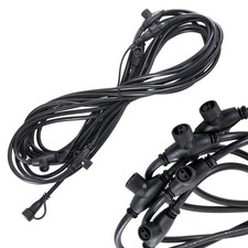 33' W/ 6 Connectors Power Cord Splicer Cable Acc for AC 12V SMD LED Meteor Light