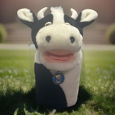 Vintage Dakin Millie Cow Hand Puppet Baby Einstein 11" Plush 1984 Farm Animal