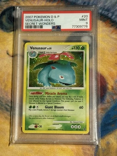 Venusaur 20/132 Diamond & Pearl Secret Wonders Holo Rare PSA 9
