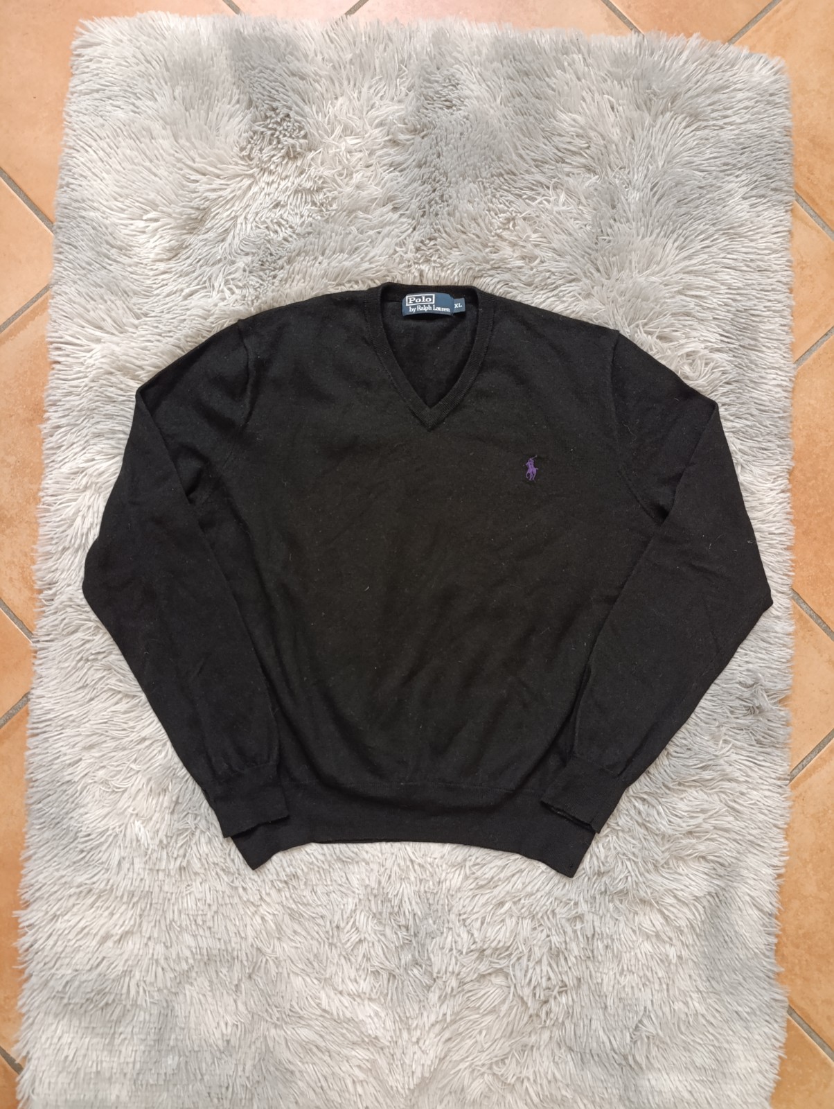 Maglione Ralph Lauren nero in 100% lana merino taglia M