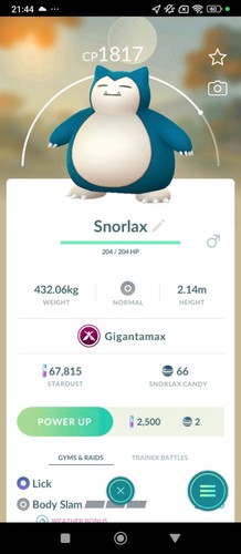 Lapras Gigantamax Sur Pokémon Go - Compte Enregistré Ou 30 Jours - Non Shiny