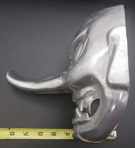Vintage aluminum Arthur Court Studio Design - Demon  mask 1976 image 6