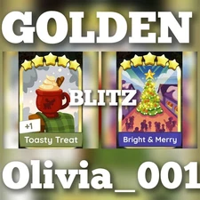 Toasty Treat - Bright & Merry :-  Mono_Poly_Go Golden Blitz Stickers