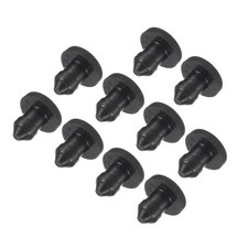 Silicone Snap in Locking Hole Plugs, Seal Cover Panel Round 3.5mm Black,10Pcs