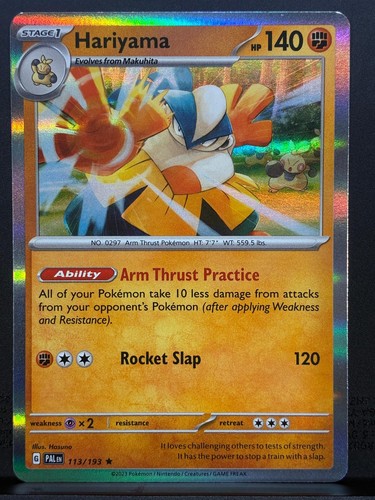 Hariyama 113/193 Rare Paldea Evolved Pokemon Holo Near Mint