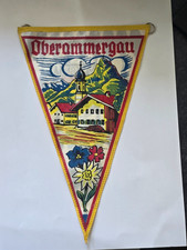 Bayern Oberamnergau Pennant, motorcross pennant, vintage, Germany Munich, 1960s?