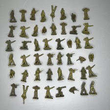 1950s Payton Vintage American GI Soldiers Army Men Lot of 48 Toy Dark Green