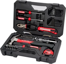 57 Piece Mechanics Tool Set Home Tool Set, Sockets, Ratchet, Screwdrivers, Hamme