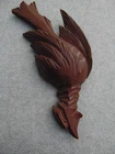 LARGE CUCKOO CLOCK QUAIL VINTAGE REPLACEMENT SIDE ORNAMENT PARTS