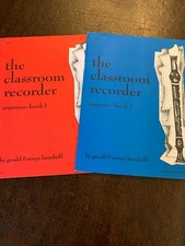 music books The Classroom Recorder Soprano Books 1and 2