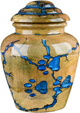 Cremation Urn for Pets Ashes Adult - Wooden and Resin Urns for Dog Ashes Box for