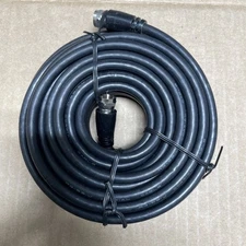 25 Foot F Male Pug to F Male Plug Coaxial Video Cable RG59U 75ohm, Black 25' ft