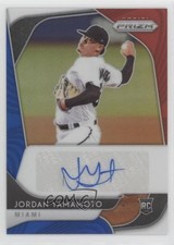 2020 Panini Prizm Rookie Red White & Blue 48/50 Jordan Yamamoto #RA-JY Auto 0o84