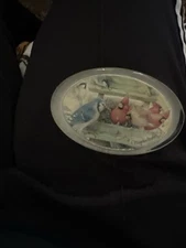 Hallmark Glass Marjolein Bastin Paperweight - Bird Feeder w/ Cardinal Blue Jay