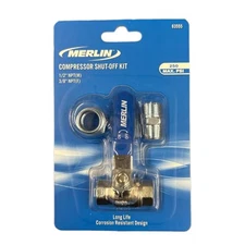 Merlin Compressor Shut-off Kit 1/2" Npt (M) 3/8" NPT (F) 250 PSI Max.